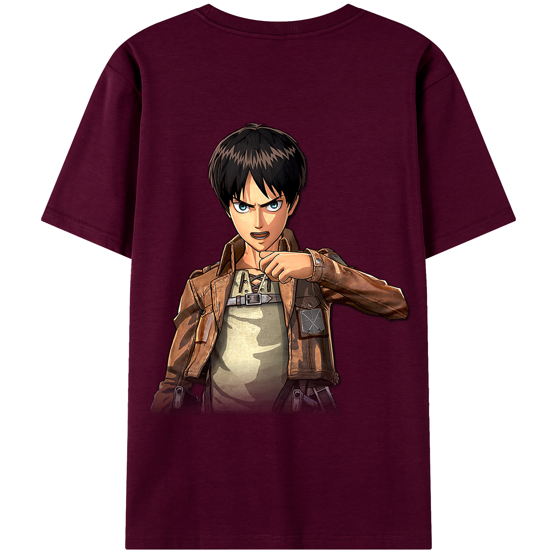 （画像用） 進撃の巨人 エレン･イェーガー Attack on Titan Eren Jäger レディース半袖Tシャツ(バックプリント)